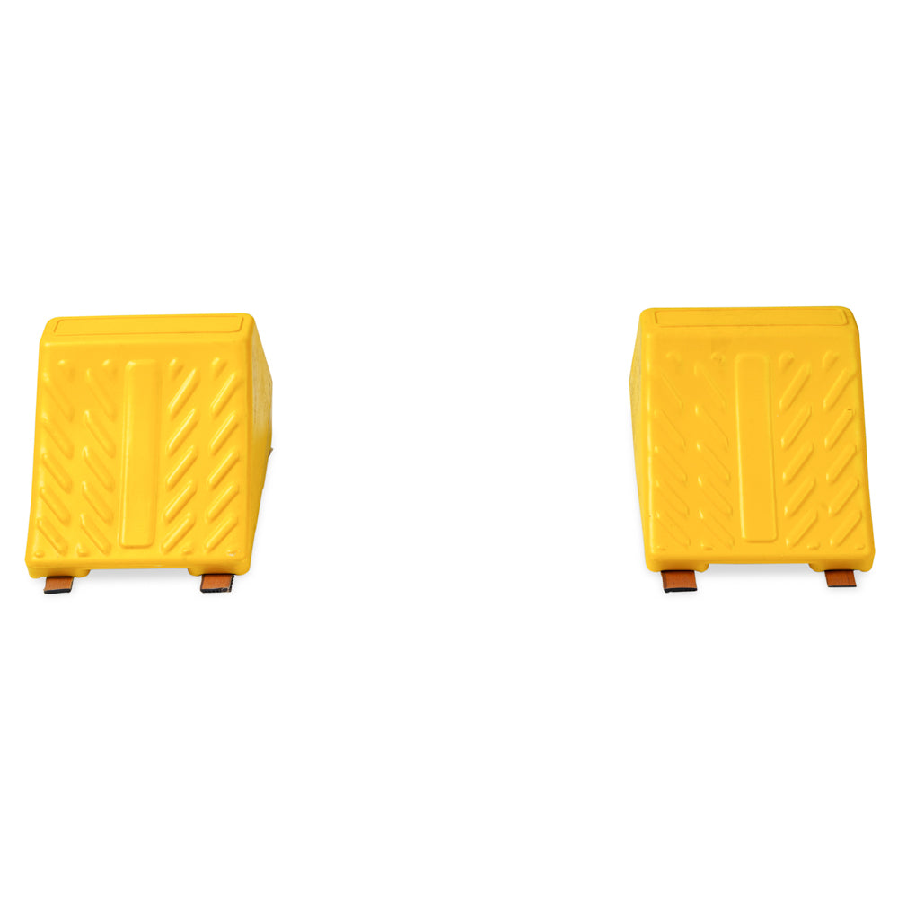 Car Wheel Chock Plastic - Yellow