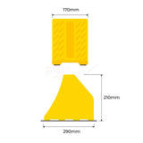 Car Wheel Chock Plastic - Yellow