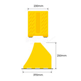 Truck Wheel Chock Plastic - Yellow