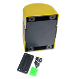 Wall Mount Retractable Barrier  - Black/Yellow