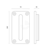 Wall Clip Receiver For Cone Top Retractable Barrier