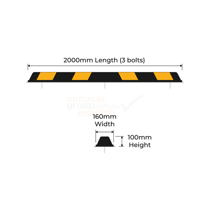 The Enforcer Wheel Stop 2 Metres Long