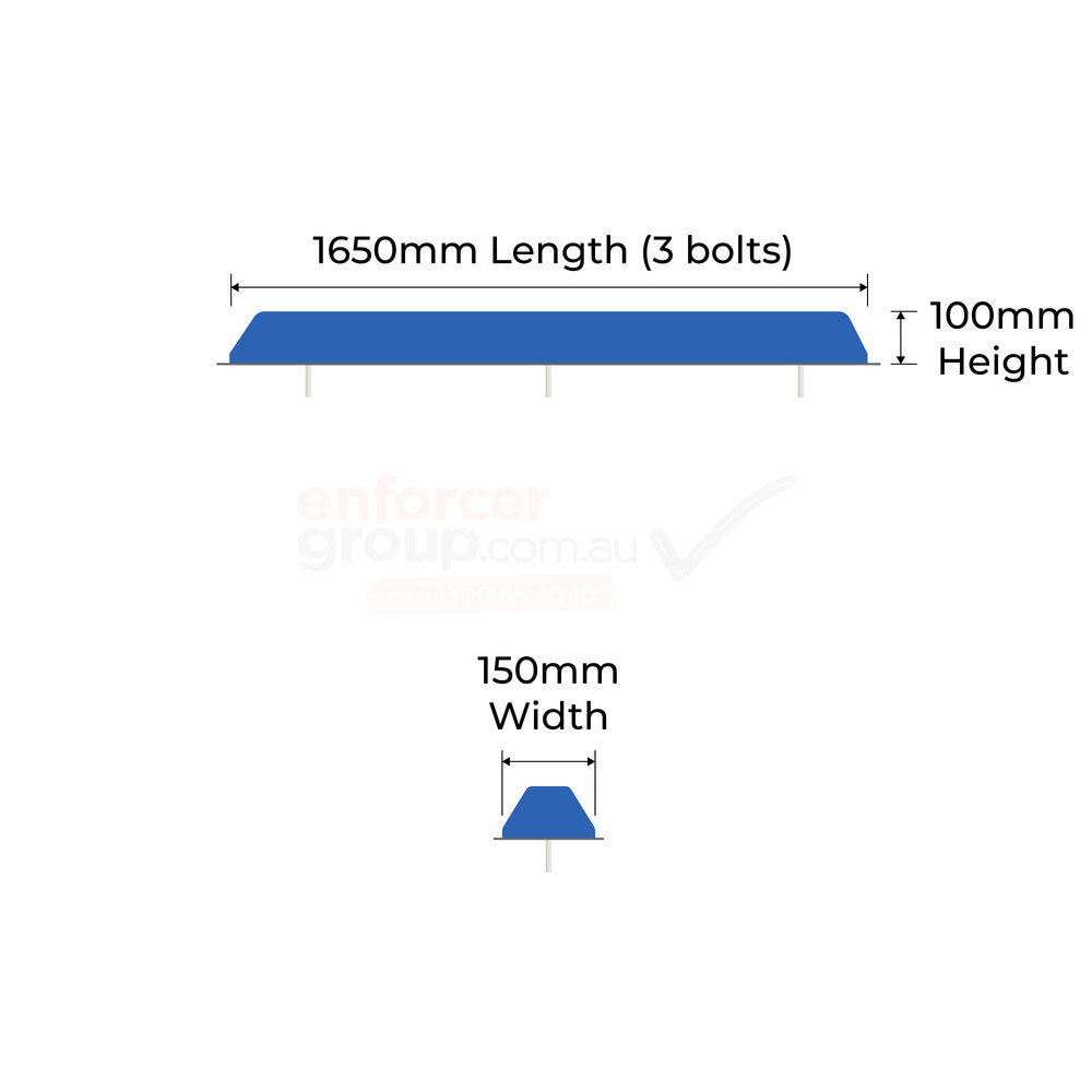 Poly Wheel Stops Blue Disabled