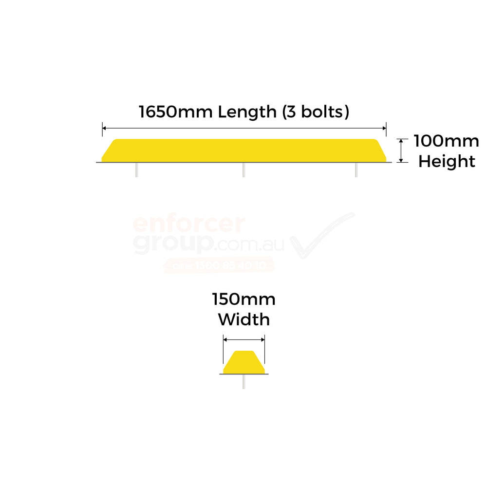 Poly Wheel Stops Yellow