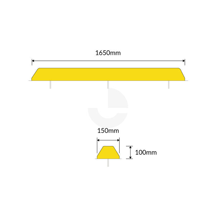 Poly Wheel Stops Yellow