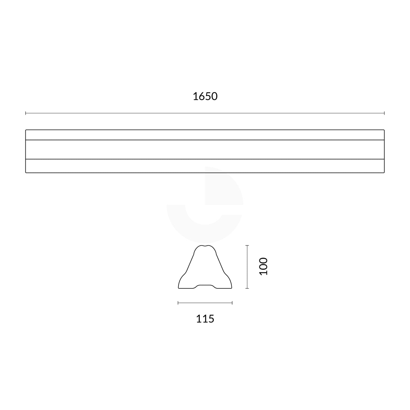 Black Recycled Plastic Wheel Stops