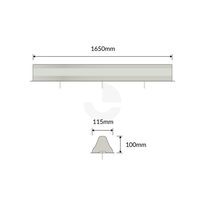Grey Recycled Plastic Wheel Stops