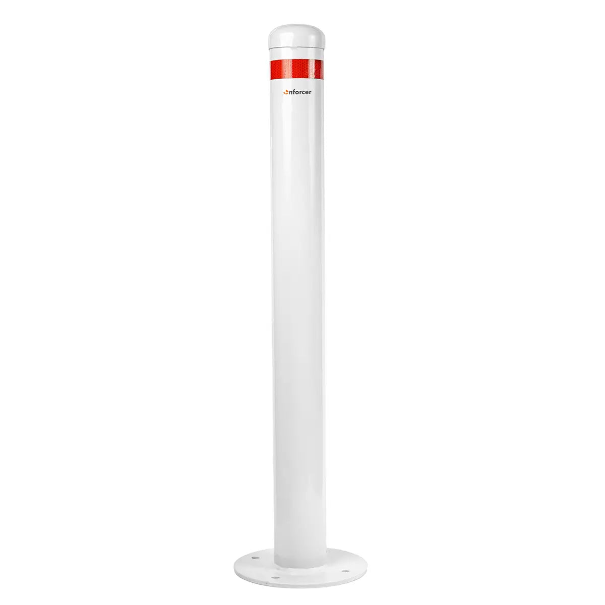 Surface Mounted 90mm White Bollard | Enforcer Safety Bollard – Enforcer ...